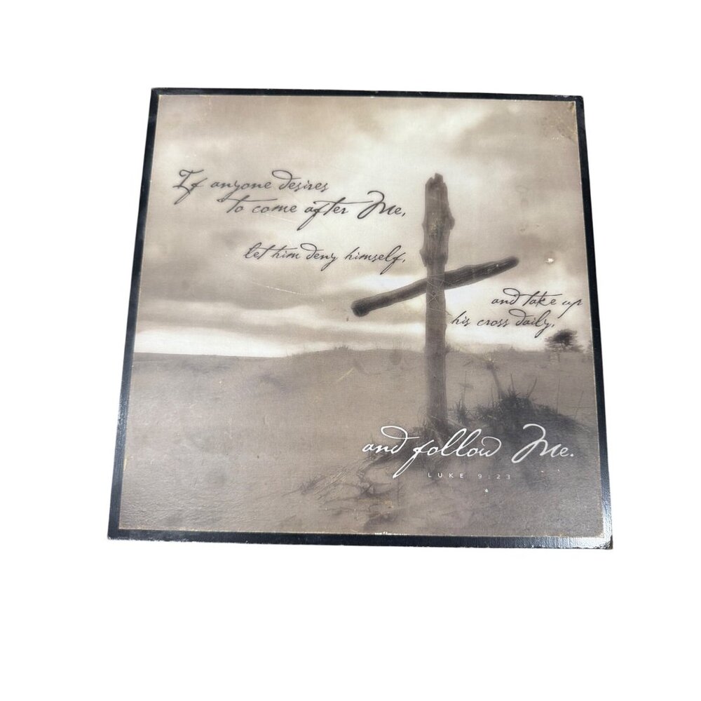 Dicksons Christian Wall Hanging Beige Tones with Cross and Like 9:23